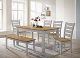 Chelsea Grey Dining Set W/Bench